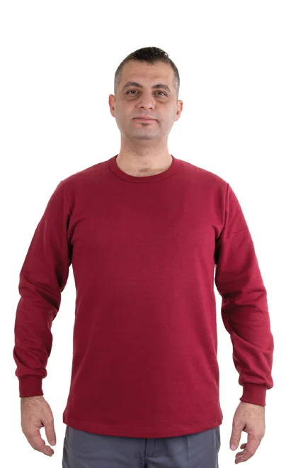 BORDO SIFIR YAKA SWEAT