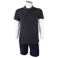 Polo Yaka Füme T-Shirt Open End Lacoste