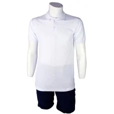 Polo Yaka Beyaz Penye Lacoste