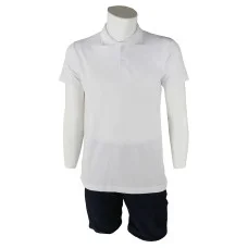 Polo Yaka Beyaz T-Shirt Open End Lacoste