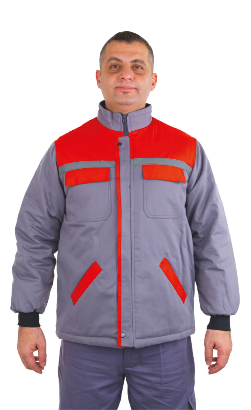 GRİ/KIRMIZI GABARDİN MONT